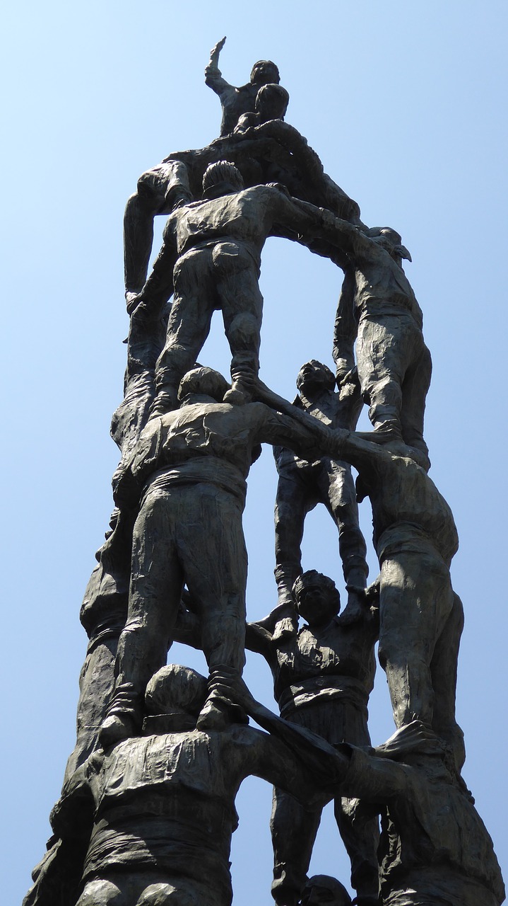 Castellers, Paminklas, Bokštas, Statula, Žinomas, Orientyras, Turizmas, Ispanija, Tarragona, Nemokamos Nuotraukos