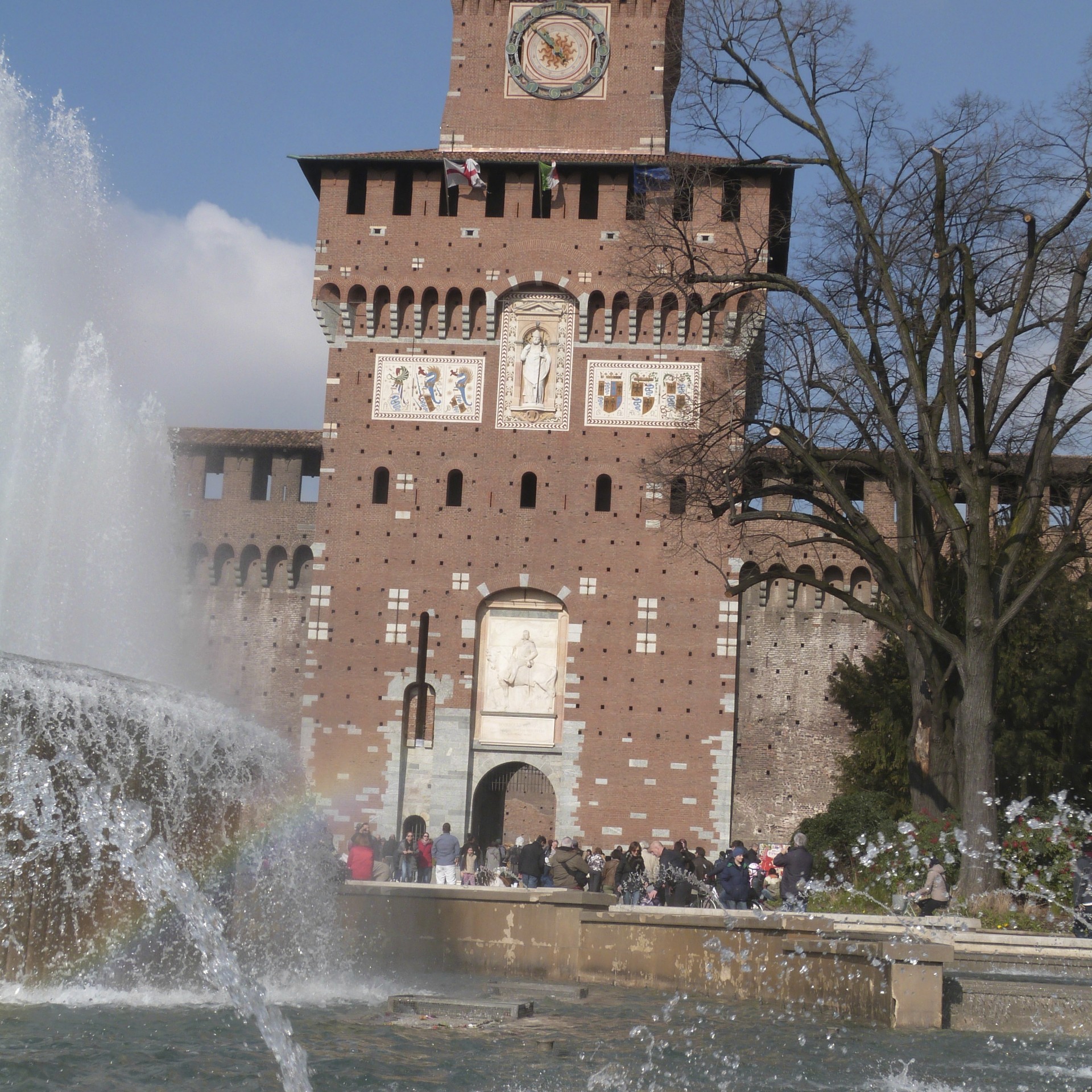 Sforza & Nbsp,  Pilis,  Milanas,  Italy,  Sforza Pilis, Nemokamos Nuotraukos,  Nemokama Licenzija