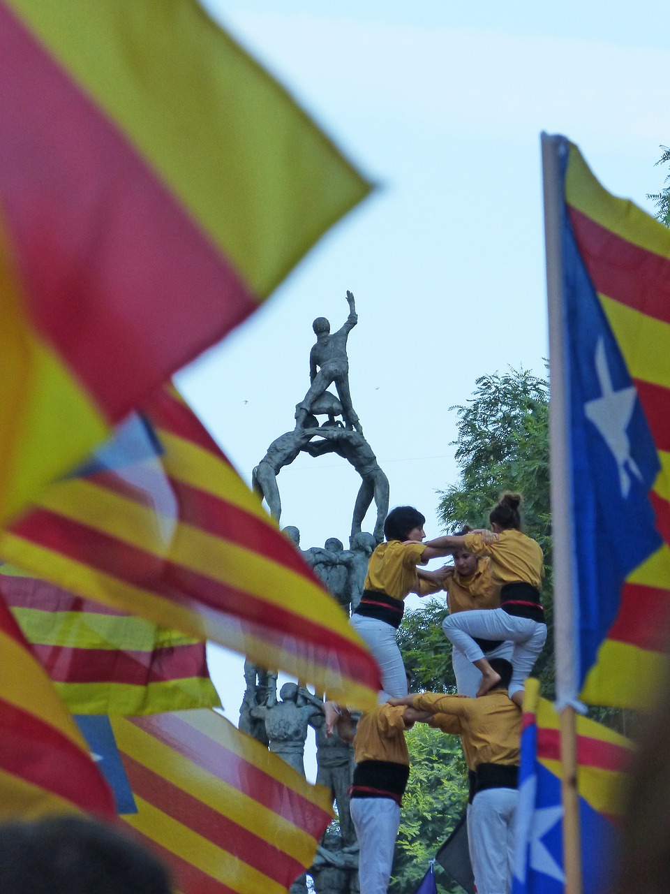Pilys, Castellers, Žvaigždė, Simbolis, Katalonija, Dyad, Pasireiškimas, Nepriklausomumas, Nepriklausomumas, Anxaneta