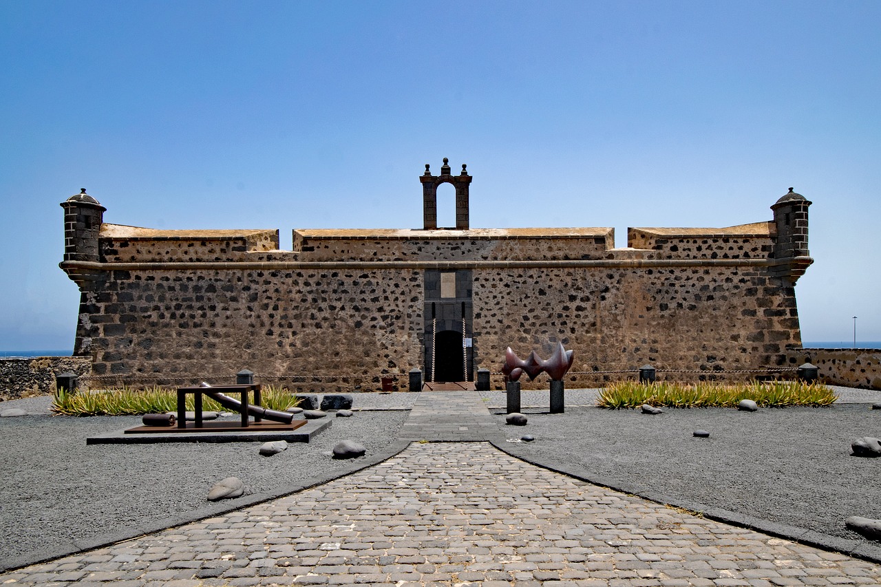 Castillo De San José, Arrecife, Lanzarote, Kanarų Salos, Ispanija, Afrika, Fortas, Pilis, Muziejus, Lankytinos Vietos