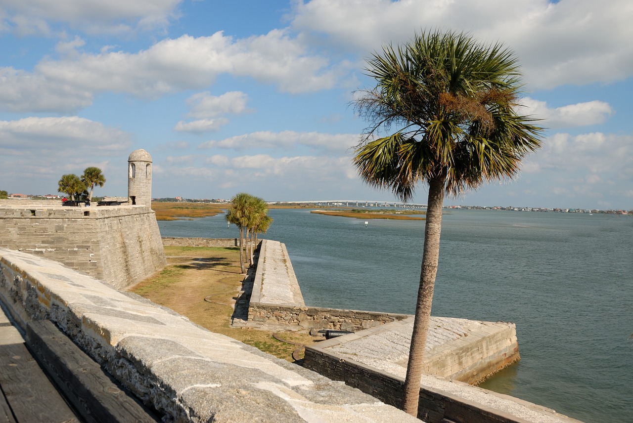 Castillo De San Marcos, Pilis, Tvirtovė, Fortas, Istorinis, St Augustine, Florida, Senas, Orientyras, Gynyba