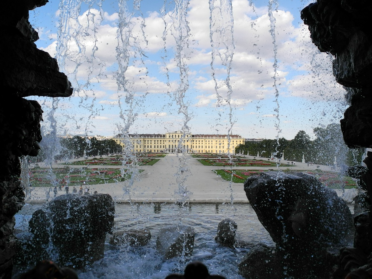 Pilis, Schönbrunn, Vienna, Parkas, Pilies Parkas, Vanduo, Fontanas, Nemokamos Nuotraukos,  Nemokama Licenzija
