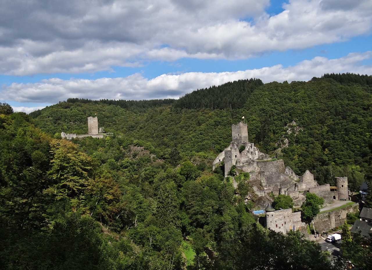 Pilis, Griuvėsiai, Manderscheid, Kraštovaizdis, Vokietija, Nemokamos Nuotraukos,  Nemokama Licenzija