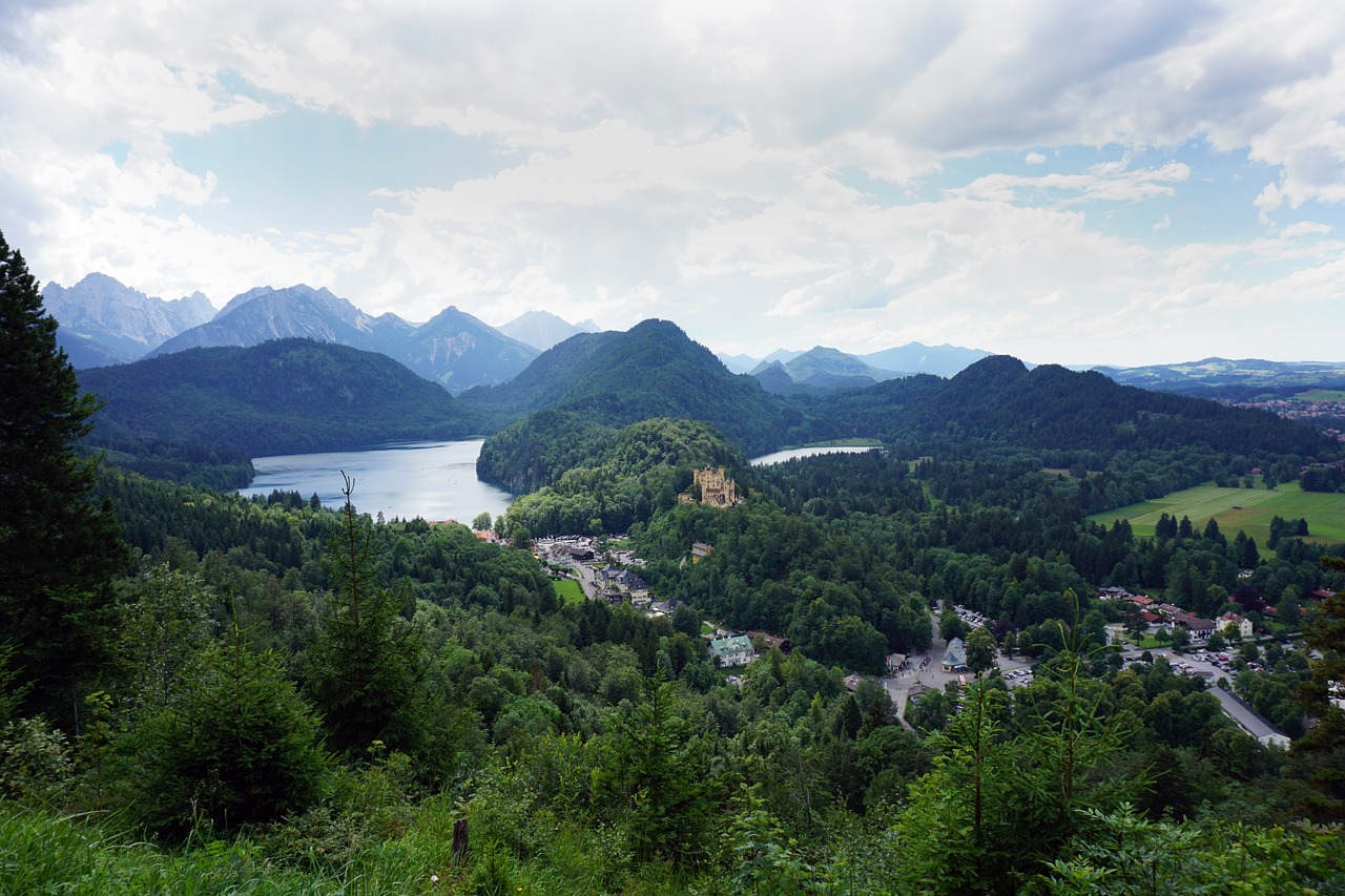 Pilis, Pilis Hohenschwangau, Hohenschwangau, Füssen, Allgäu, Architektūra, Lankytinos Vietos, Pastatas, Fėjų Pilis, Louis 2