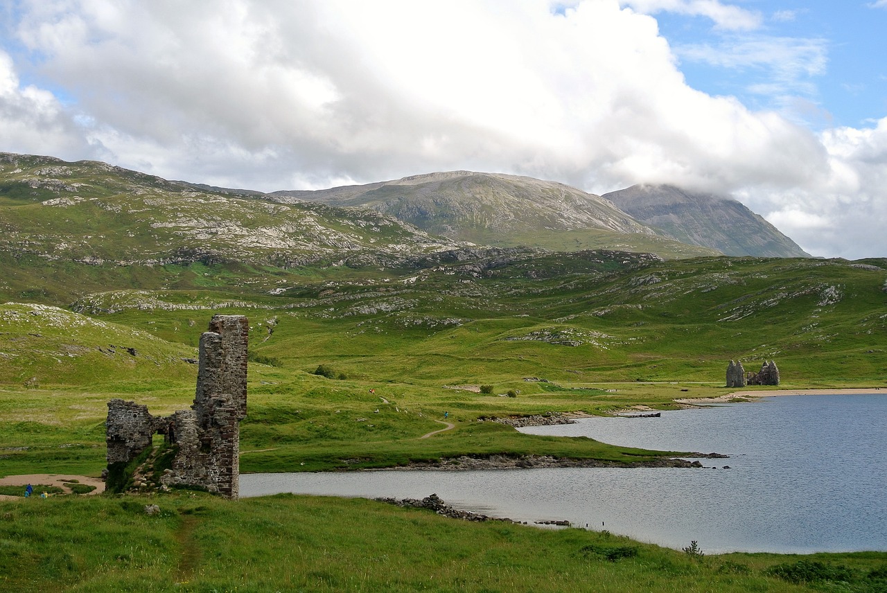 Pilis, Škotija, Ardvreck, Škotų, Tvirtovė, Bokštas, Loch, Highlands, Griuvėsiai, Nemokamos Nuotraukos