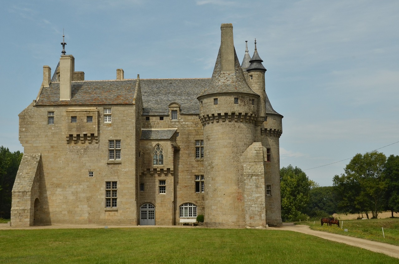 Pilis, Tvirtovė, Bokštas, Istorija, Architektūra, Turtas, Château De Kerouzéré, Brittany, France, Nemokamos Nuotraukos