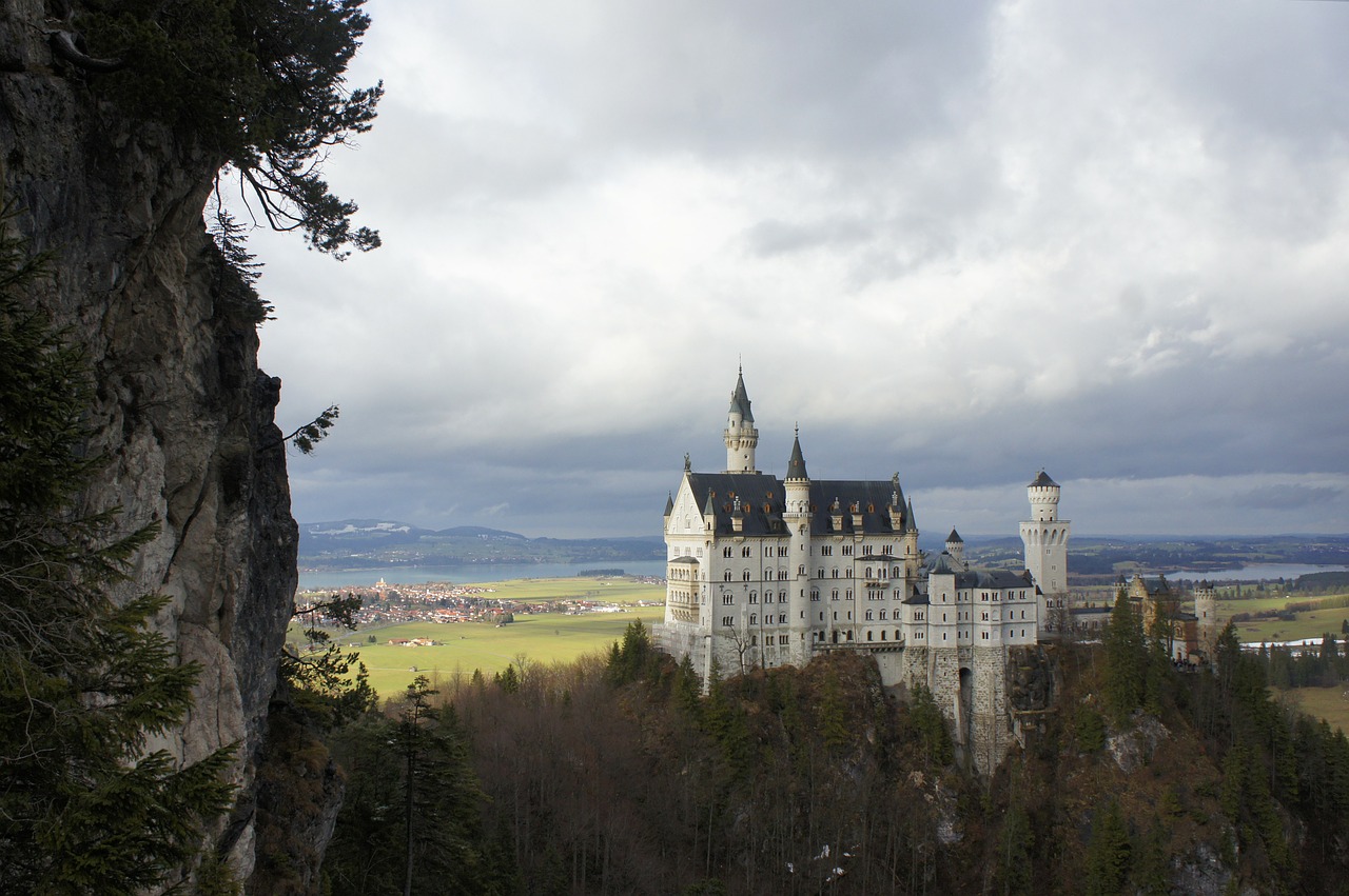 Pilis, Kristinas, Allgäu, Kalnai, Fėjų Pilis, Bavarija, Neuschwanstein Pilis, Ruduo, Architektūra, Pritraukimas