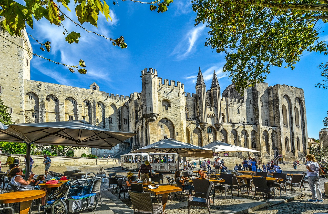 Pilis, Kelionė, Turistinis, Turizmas, Avignon, Provence, Rūmai Du Pape, Architektūra, Gotika, Orientyras