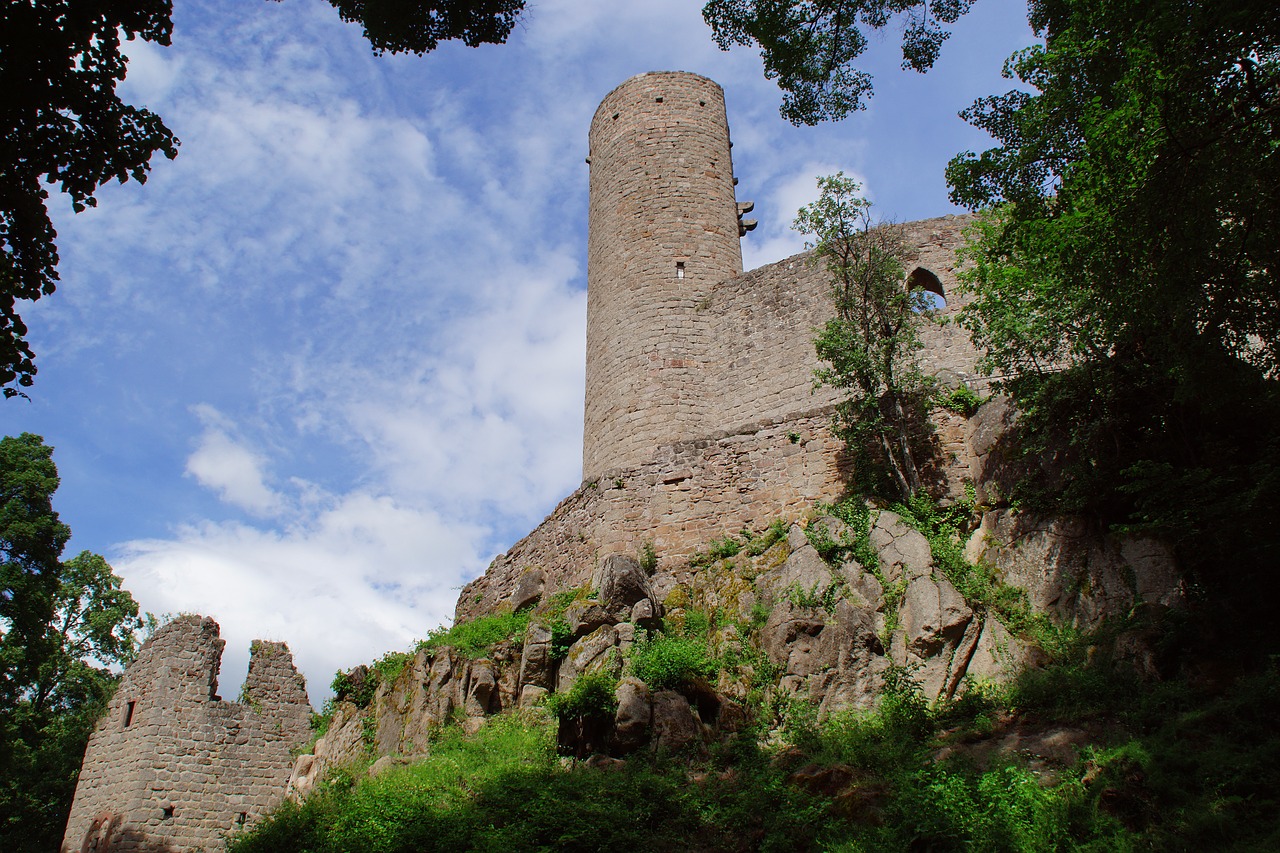 Pilis, Sugadinti, Paveldas, Fortifikacija, France, Istorija, Bokštas, Alsace, Haut-Andlau, Viduramžių