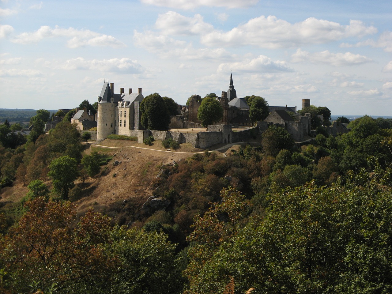 Pilis, Kraštovaizdis, Sainte-Suzanne, Mayenne, France, Nemokamos Nuotraukos,  Nemokama Licenzija