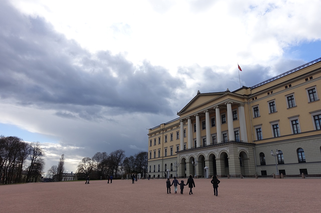 Pilis, Karališkasis Rūmai, Turizmas, Karališkoji Šeima, Oslo, Norvegija, Nemokamos Nuotraukos,  Nemokama Licenzija