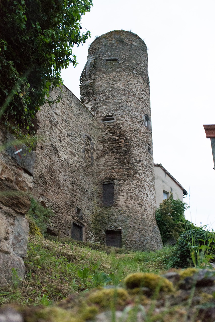 Pilis, Bokštas, Viduramžiai, Tvirtovė, Sargybos Bokštas, Stebėjimo Bokštas, Sugadinti, Auzonas, Auvergne, France