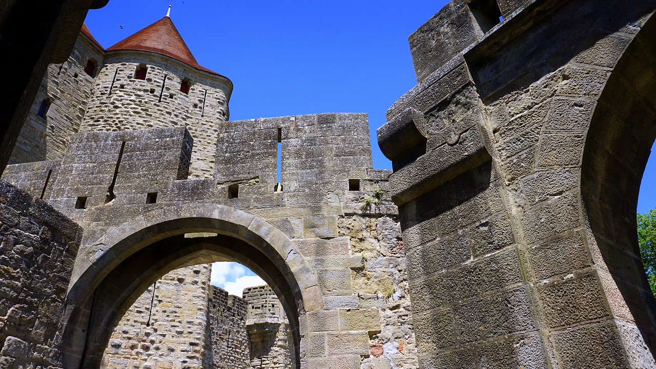Pilis, Viduramžių, Carcassonne, France, Viduramžiai, Tvirtovė, Bokštai, Paminklas, Architektūra, Bokštas