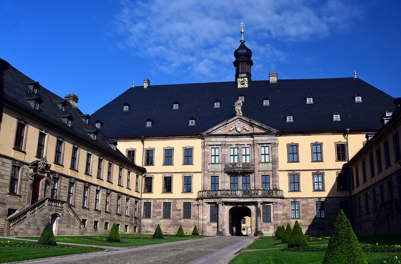 Pilis, Fulda, Schloss Fulda, Senamiestis, Istoriškai, Pastatas, Architektūra, Fasadas, Vokietija, Istorinis Senamiestis