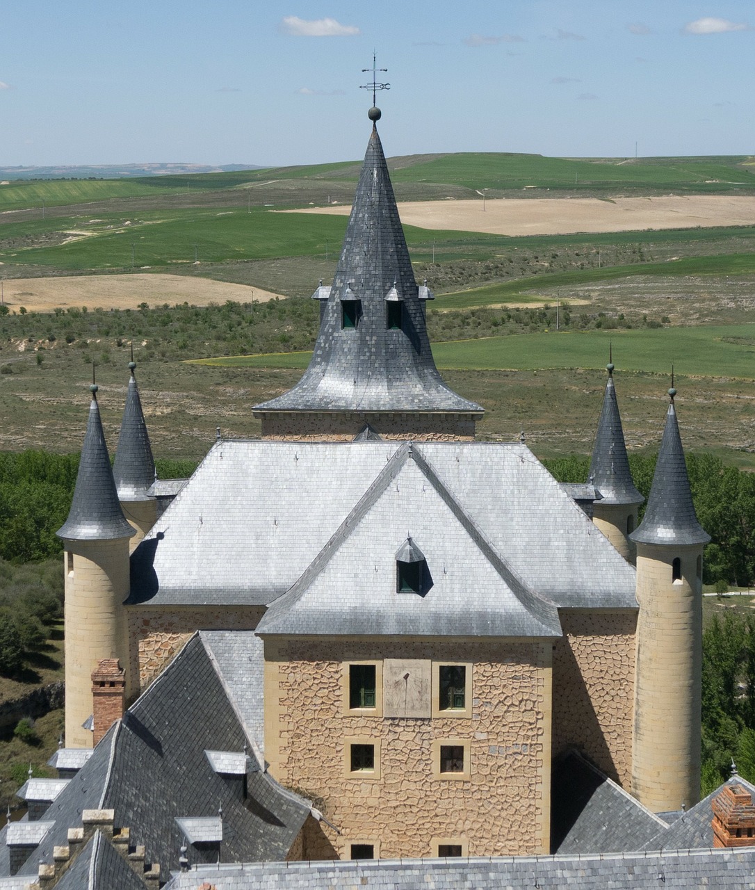 Pilis, Alkazaras, Rūmai, Architektūra, Tvirtovė, Castilla, Segovia, Karaliai, Ispanija, Madride