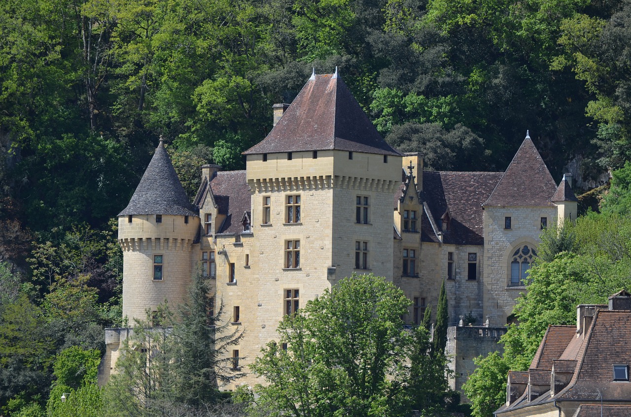 Pilis,  Prancūzija,  Dordogne,  Chateau, Nemokamos Nuotraukos,  Nemokama Licenzija