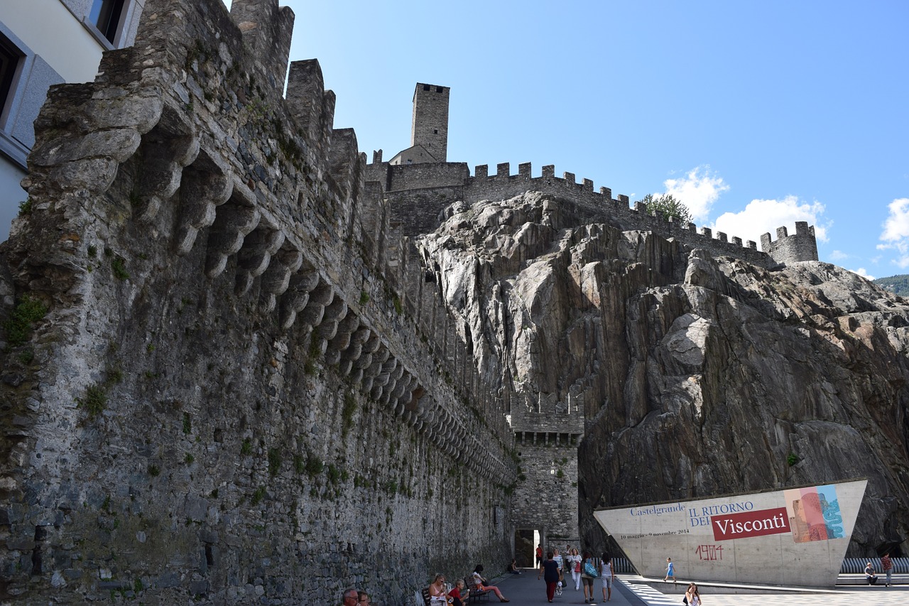 Pilis, Šveicarija, Bellinzona, Torre, Sienos, Fortifikacija, Nemokamos Nuotraukos,  Nemokama Licenzija