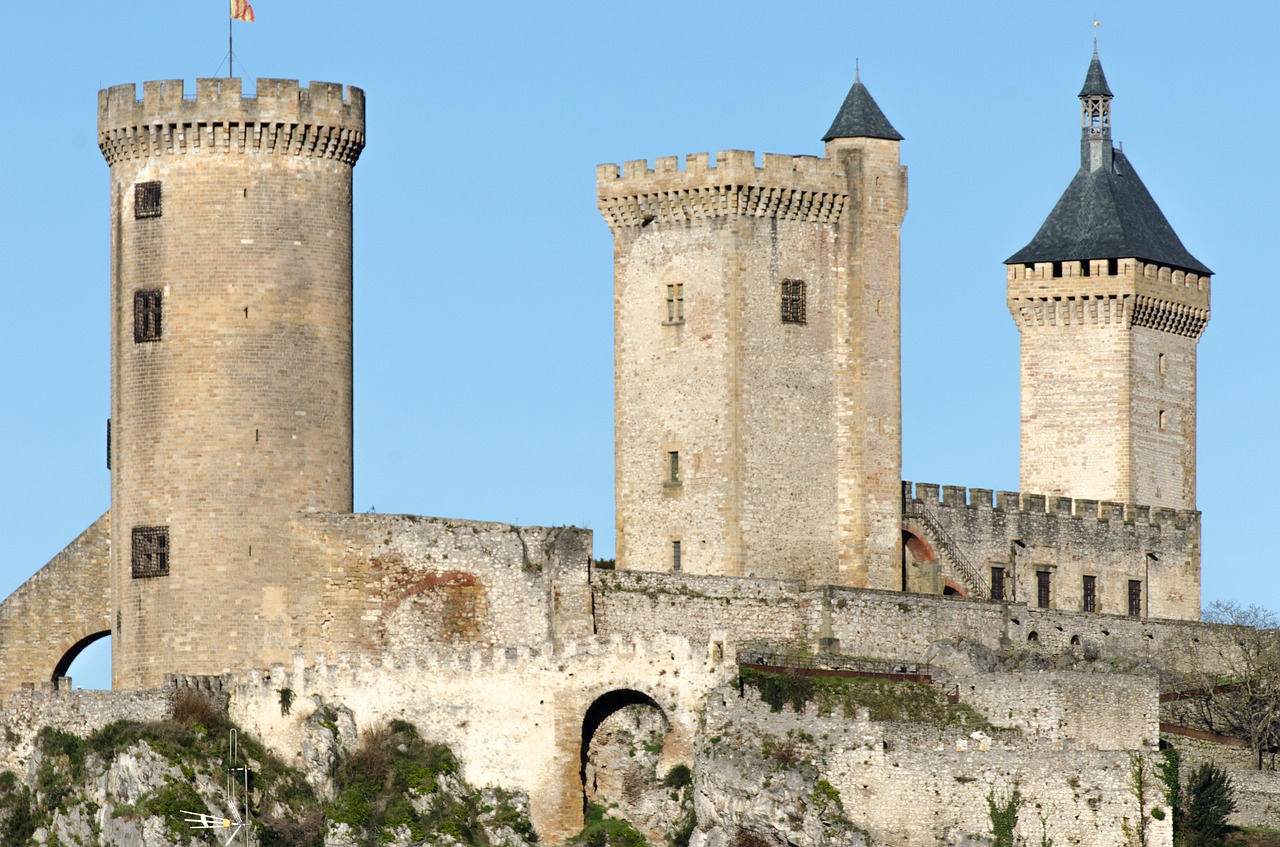 Pilis, Viduramžių, Viduramžių Pilis, Akmeninė Siena, Foix Pilis, Architektūra, Ariège, Nemokamos Nuotraukos,  Nemokama Licenzija