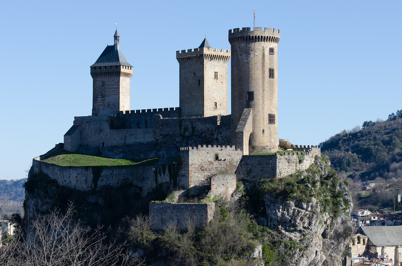 Pilis, Viduramžių, Foix, Foix Pilis, Ariège, Nemokamos Nuotraukos,  Nemokama Licenzija