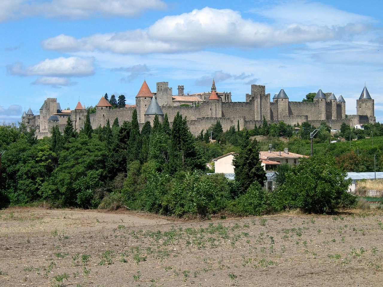 Pilis, Carcassonne, France, Tvirtovė, Architektūra, Viduramžiai, Siena, Pastatas, Pinnacle, Senas