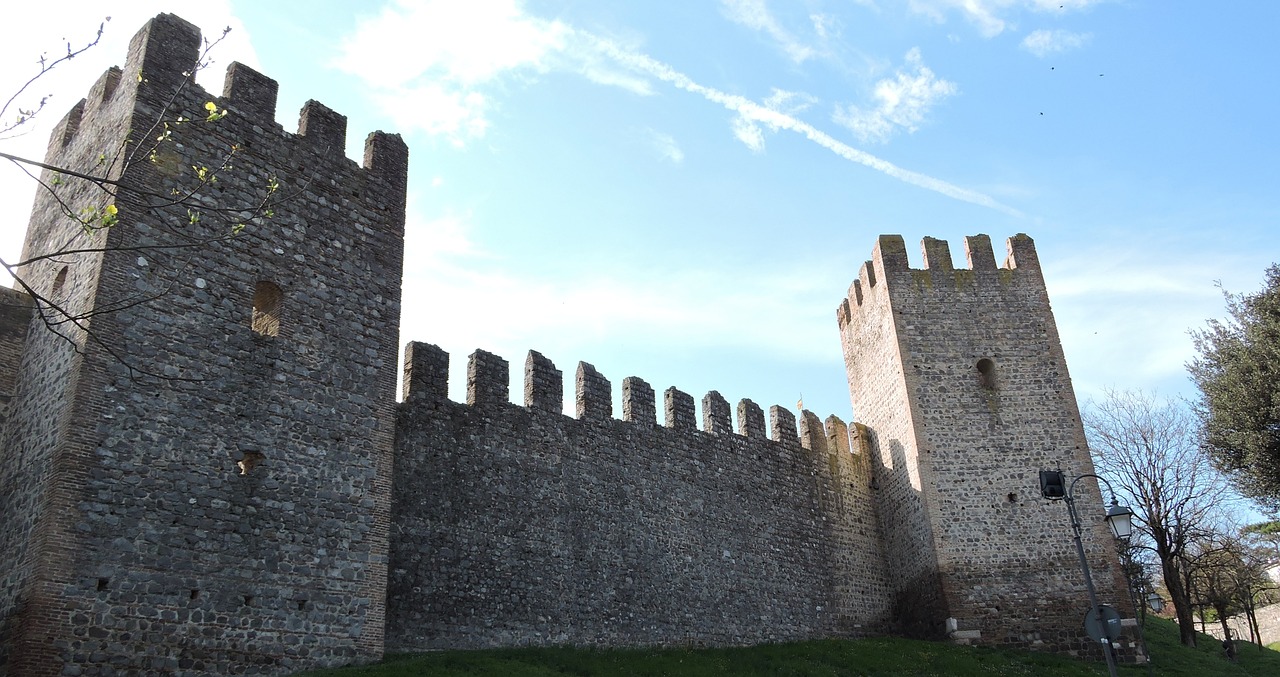 Pilis, Torre, Viduramžių, Sienos, Fortifikacija, Dangus, Este, Italy, Nemokamos Nuotraukos,  Nemokama Licenzija