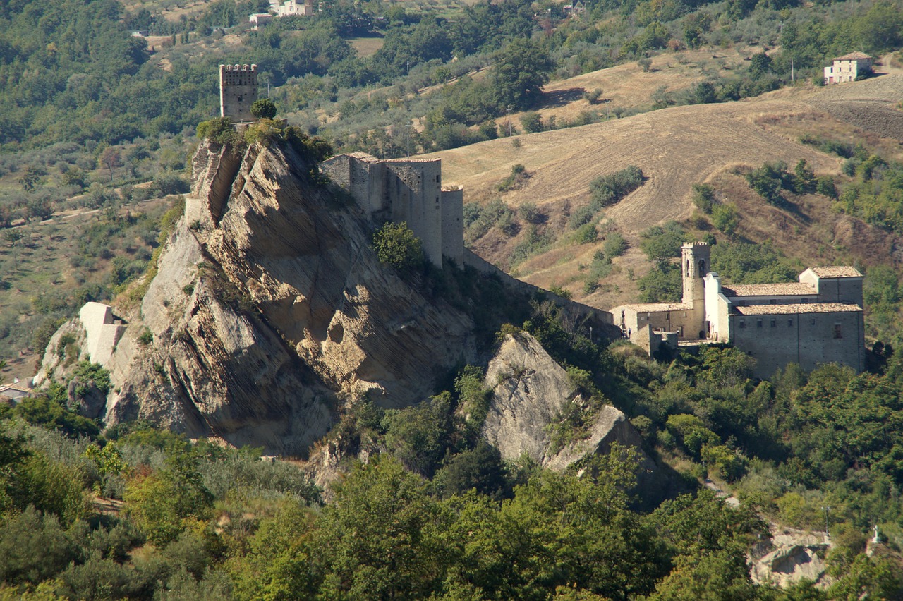 Pilis, Burgūrijos, Roccascalegna, Abruzzo, Kraštovaizdis, Viduramžiai, Italy, Nemokamos Nuotraukos,  Nemokama Licenzija