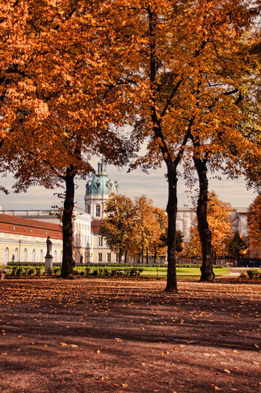 Pilis Charlottenburg, Pilies Parkas, Berlynas, Ruduo, Schlossgarten, Pilis, Parkas, Nemokamos Nuotraukos,  Nemokama Licenzija