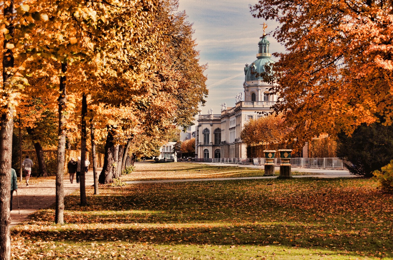 Pilis Charlottenburg, Pilies Parkas, Berlynas, Ruduo, Schlossgarten, Pilis, Parkas, Medžiai, Nemokamos Nuotraukos,  Nemokama Licenzija