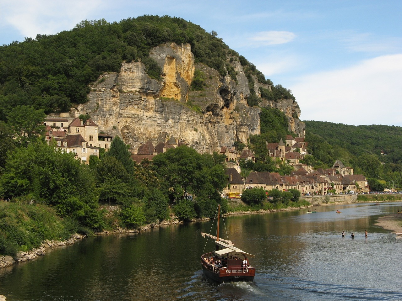 Lenkimas Gageacas, Dordogne, Barža, Senas Kaimas, France, Nemokamos Nuotraukos,  Nemokama Licenzija