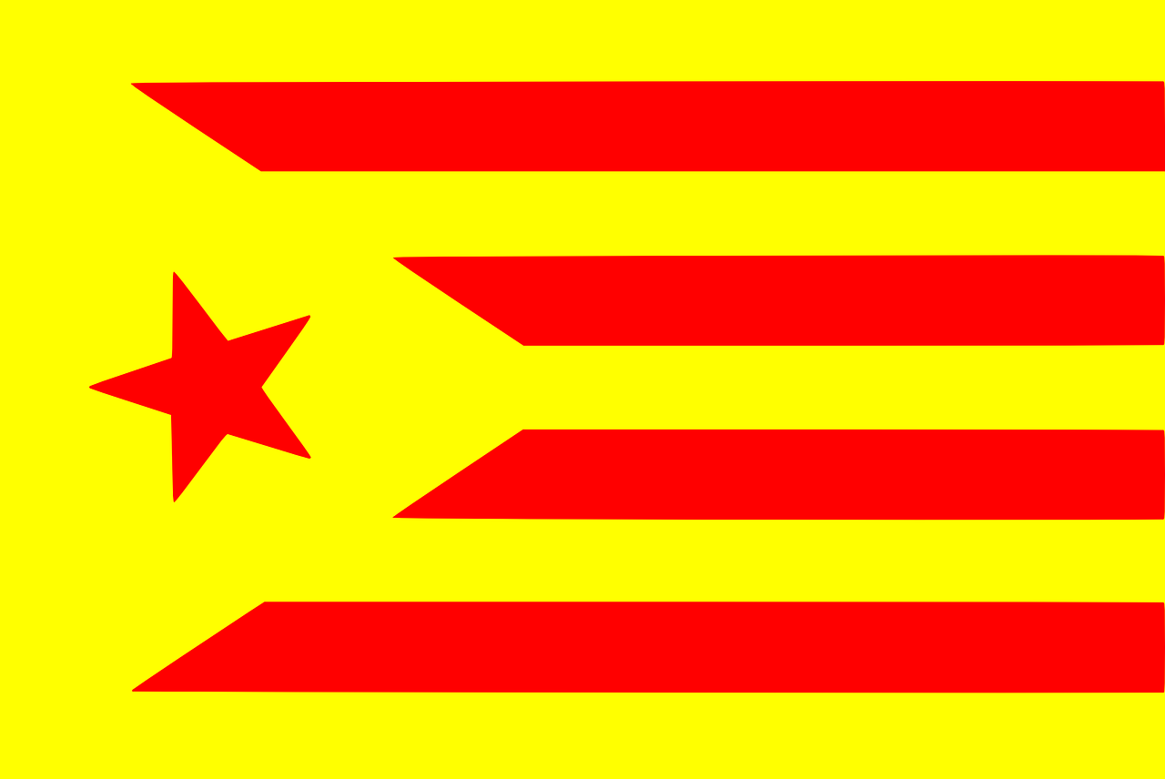 Katalonija, Vėliava, Ispanija, Tautybė, Europa, Šalis, Raudona, Geltona, Nemokama Vektorinė Grafika, Nemokamos Nuotraukos