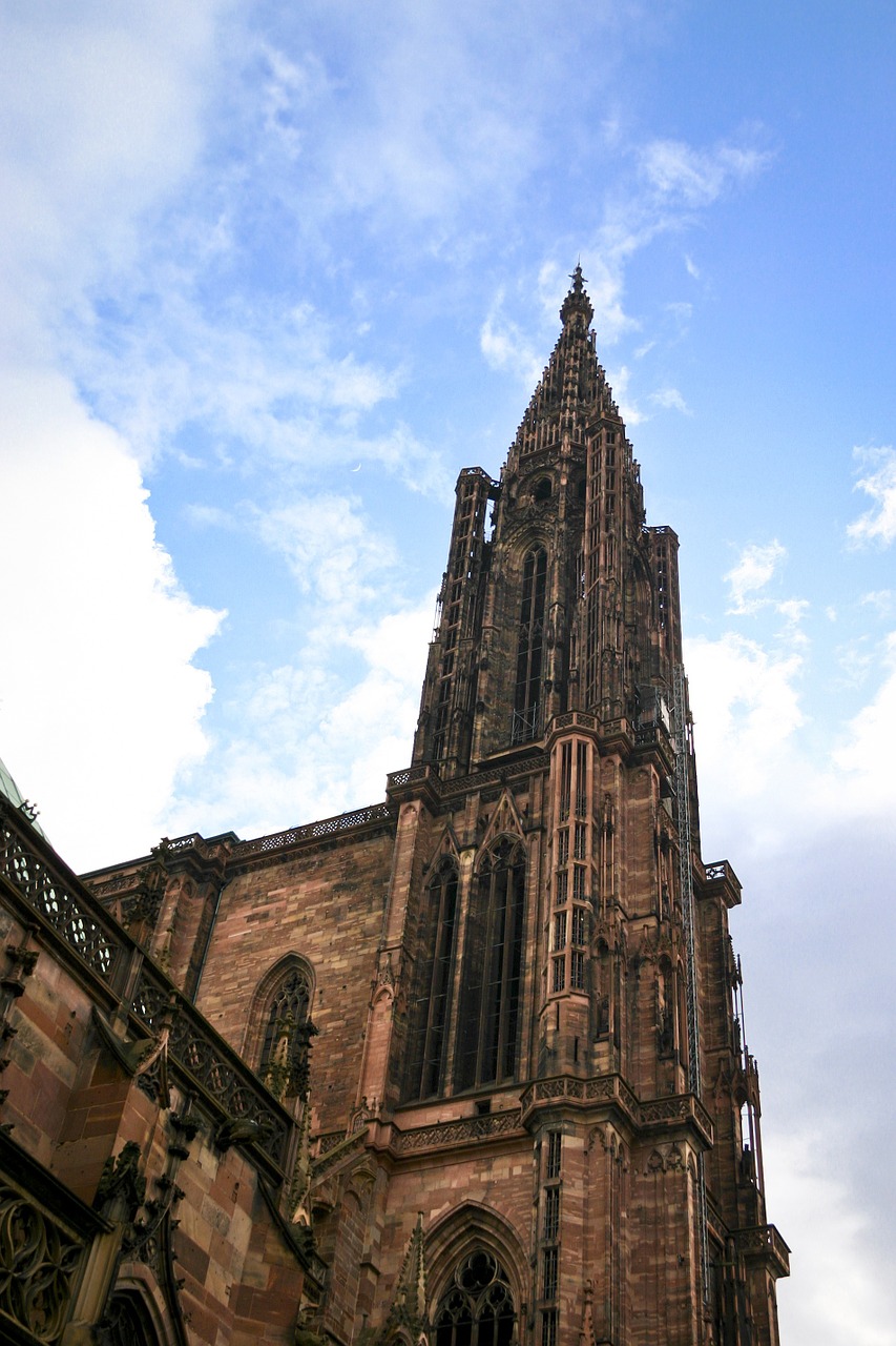 Katedra, Strasbourg, Dangus, Alsace, Religija, Bažnyčia, Gotika, Mergelė Marija, Mary, Istorija