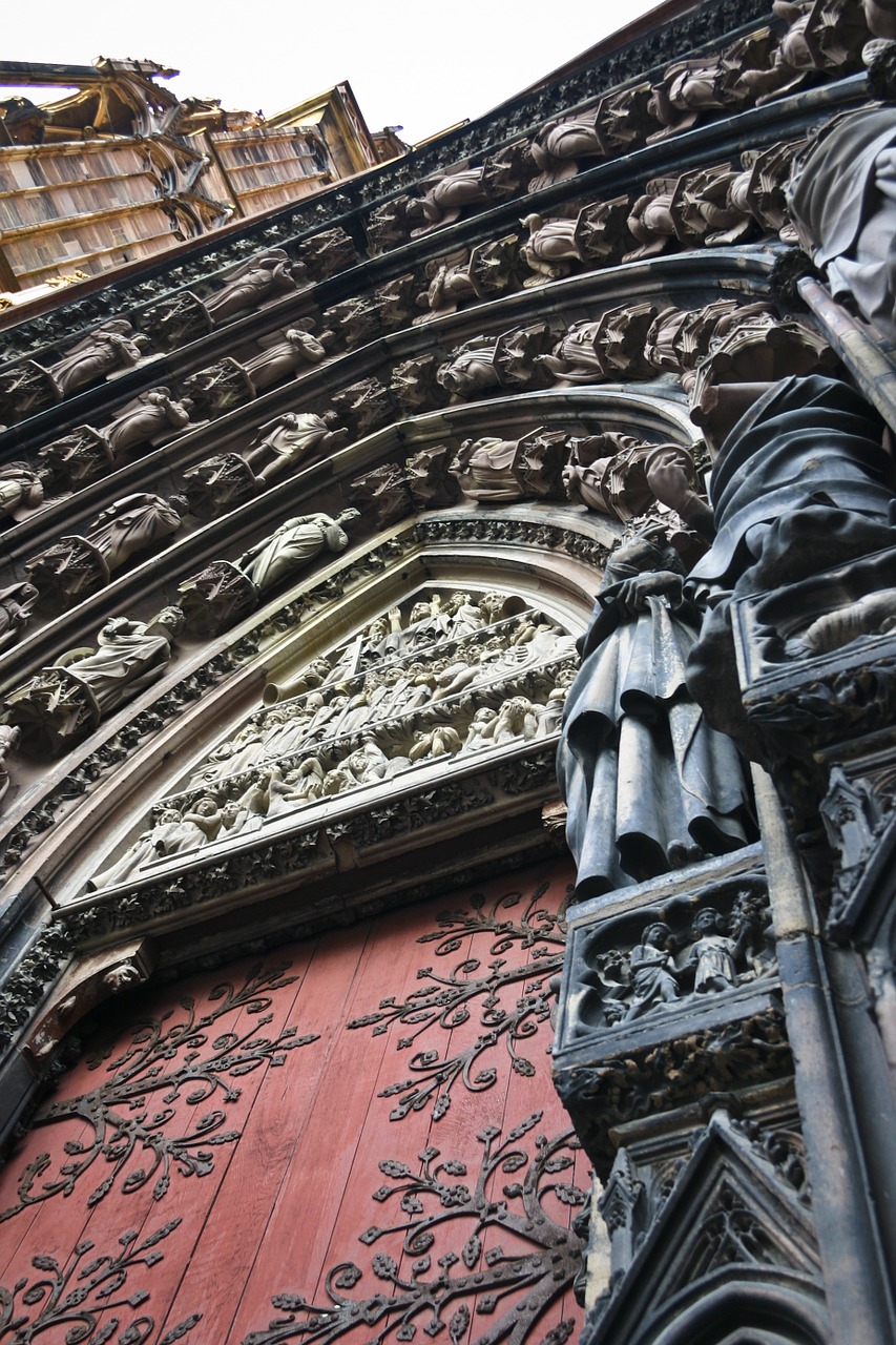 Katedra, Strasbourg, Alsace, Religija, France, Notre-Dame De Strasbourg, Religiniai Paminklai, Durys, Skulptūros, Tikėjimas