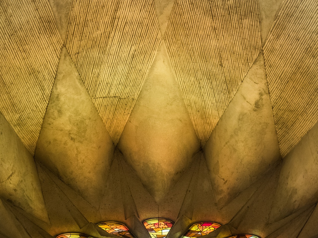 Katedra, Sagrada Família, Barcelona, Katalonija, Langai, Žibintai, Spalvos, Atspindys, Architektūra, Stiklas