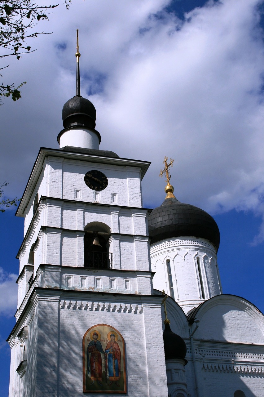 Katedra, Rusų, Bažnyčia, Ortodoksas, Pastatas, Balta, Architektūra, Kupolai, Juoda, Bokštas