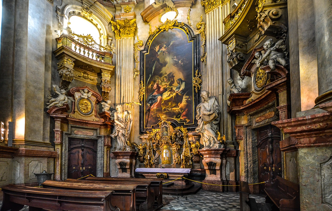 Katedra, Interjeras, Prague, Čekų, Bažnyčia, Religinis, Istorinis, Koplyčia, Gotika, Nemokamos Nuotraukos