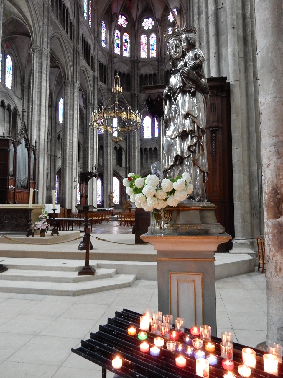 Katedra, Bourges, Marie Figūra, Nemokamos Nuotraukos,  Nemokama Licenzija