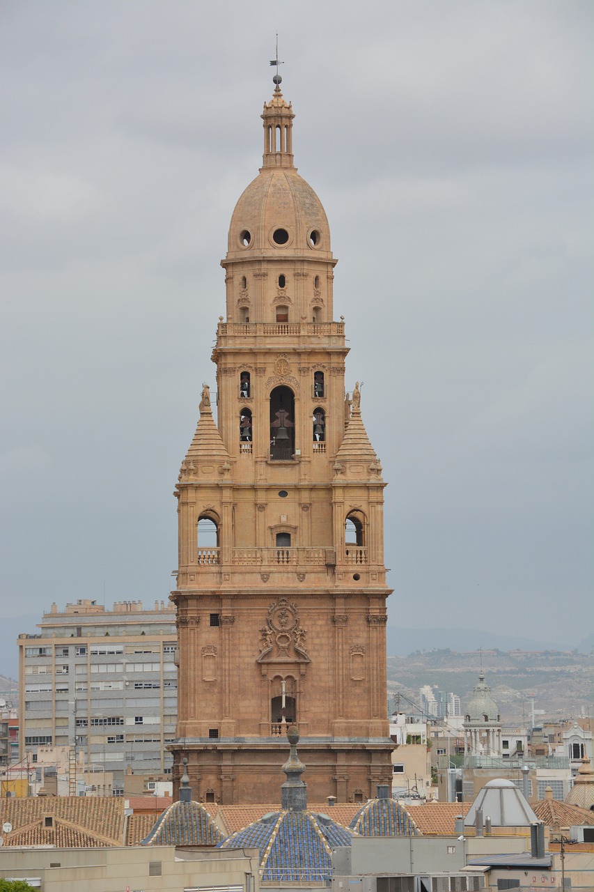 Katedra, Murcia, Bokšto Katedra, Ispanija, Architektūra, Bažnyčia, Varpinė, Krikščionybė, Istorija, Senoji Bažnyčia