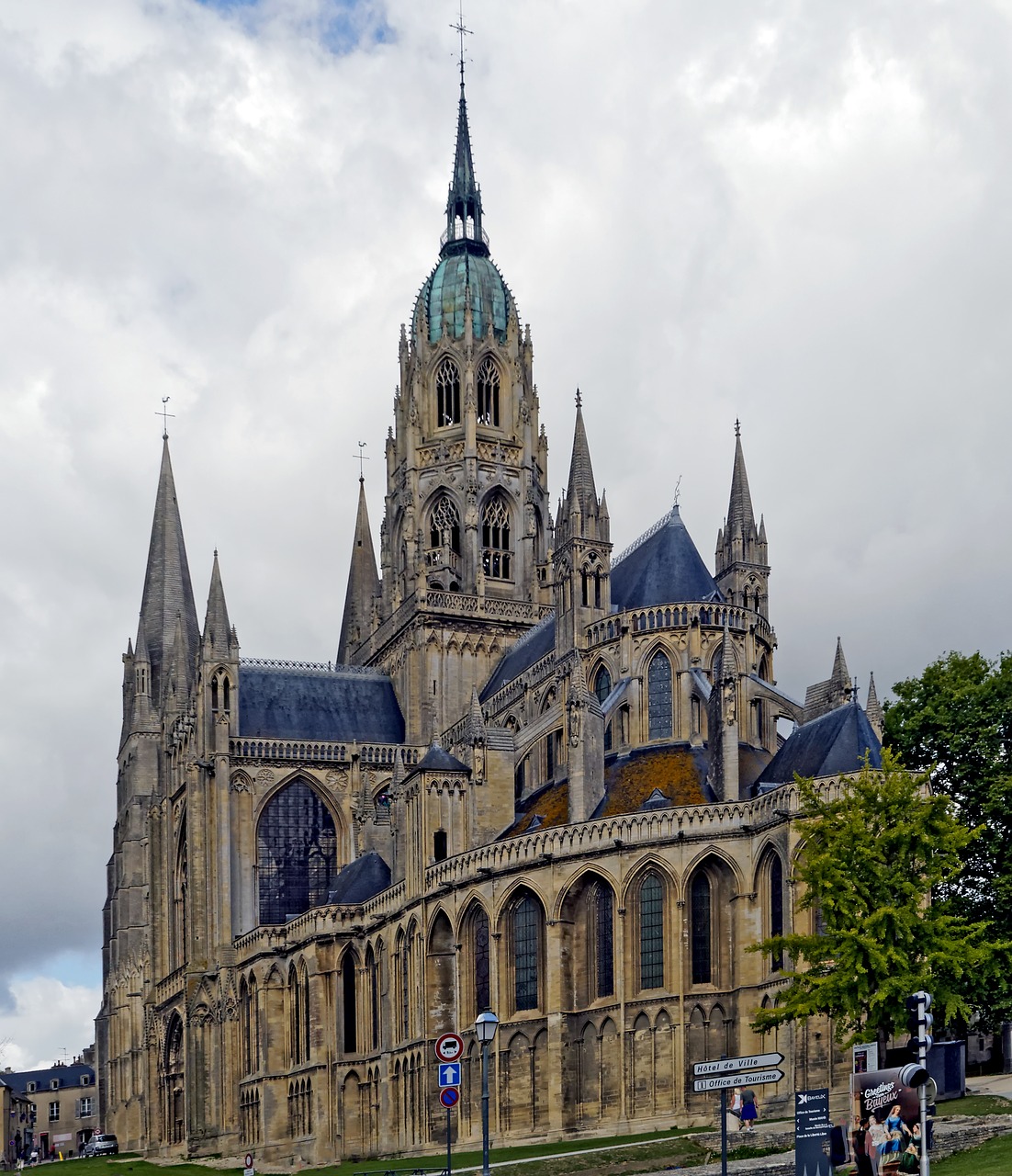 Katedra, Notre Dame Of Bayeux, Kultūros Paminklas, Vyskupas, Gotika, Paminklas, Trijų Pagrindinių Kryžminių Bazilika, Bayeux, Normandija, France