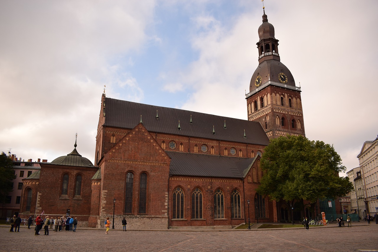 Katedra, Kvadratas, Riga, Architektūra, Miestas, Turizmas, Senas, Žinomas, Bažnyčia, Kelionė