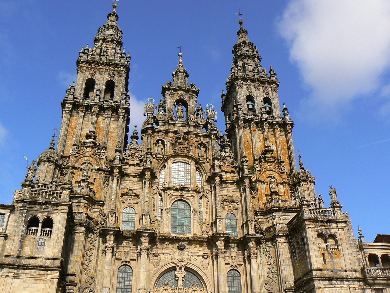 Katedra, Santiago, Saulė, Nemokamos Nuotraukos,  Nemokama Licenzija
