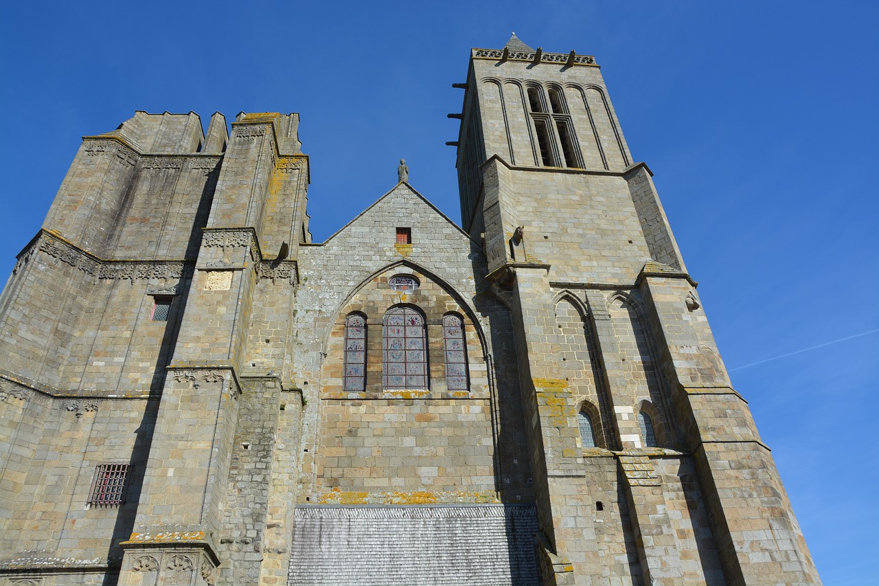 Katedra, Dol Bretagne, Paveldas, Architektūra, Turizmo Miestas, Religiniai Paminklai, Skulptūra, Varpinės Bažnyčia, Senovės Skulptūros, Brittany