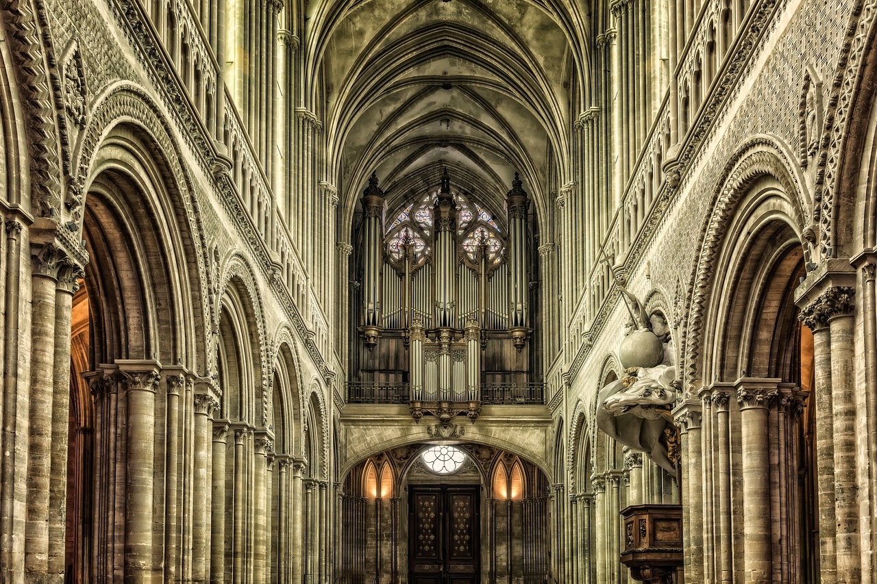 Katedra,  France,  Notre-Dame,  Normandija,  Bayeux,  Bažnyčia,  Gotika,  Organas,  Muzika,  Religija
