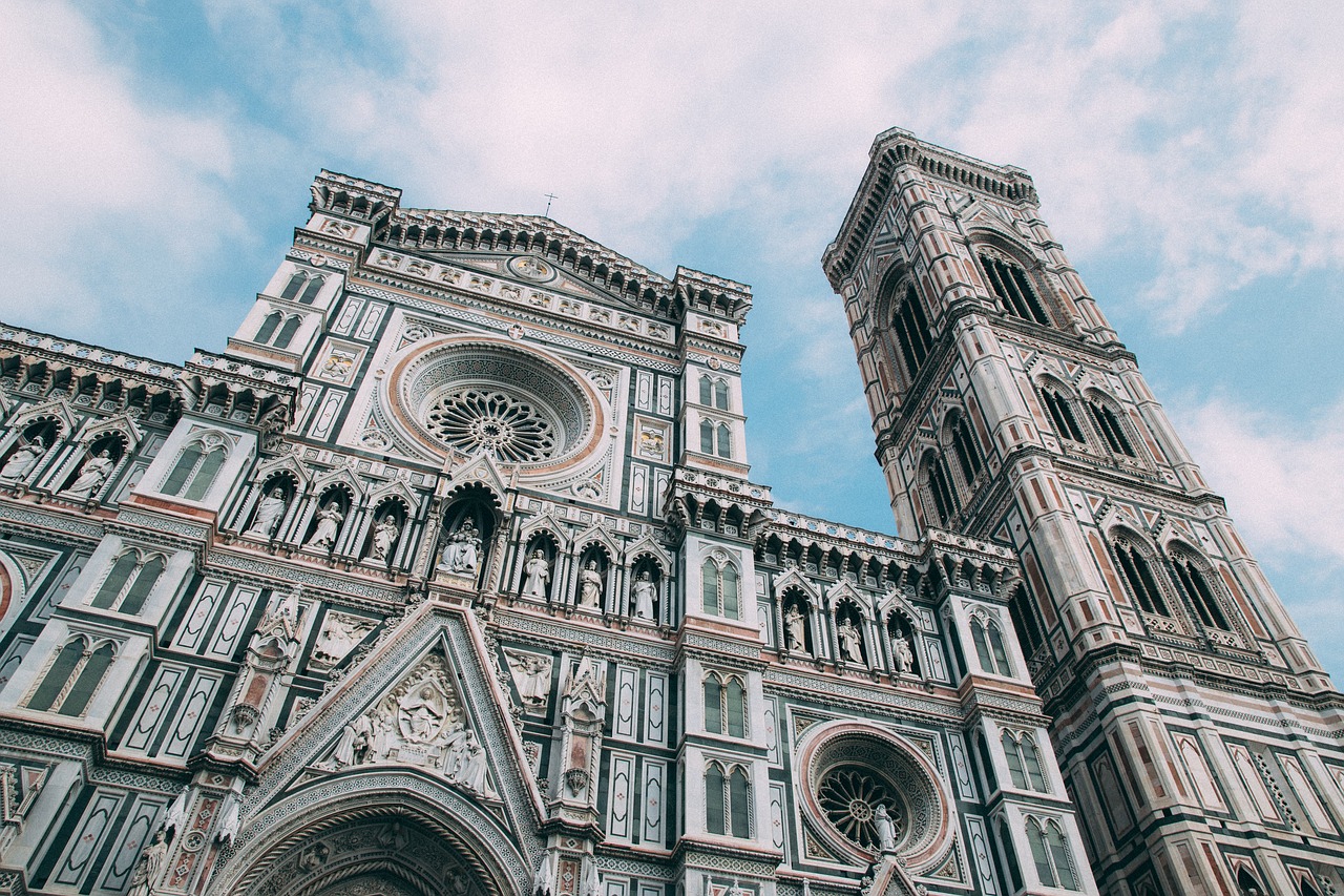 Katedra,  Florencija,  Europa,  Bažnyčia,  Architektūra,  Statyba,  Struktūra,  Dangus,  Santa Maria Del Fiore,  Religinis