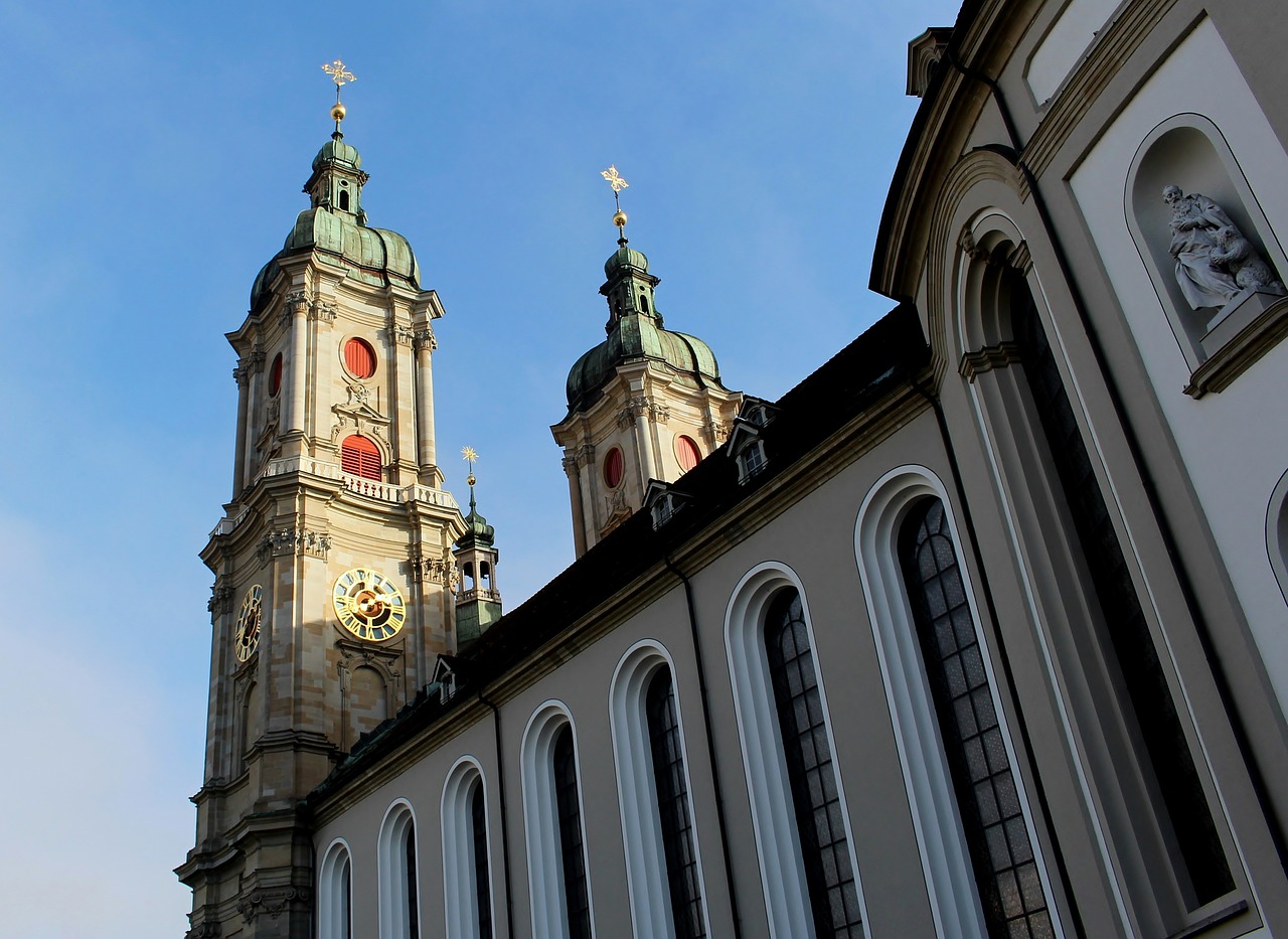 Katedra, St Gallen, Kolegiali Bažnyčia, Vėlyvas Barokas, Šveicarija, Nemokamos Nuotraukos,  Nemokama Licenzija