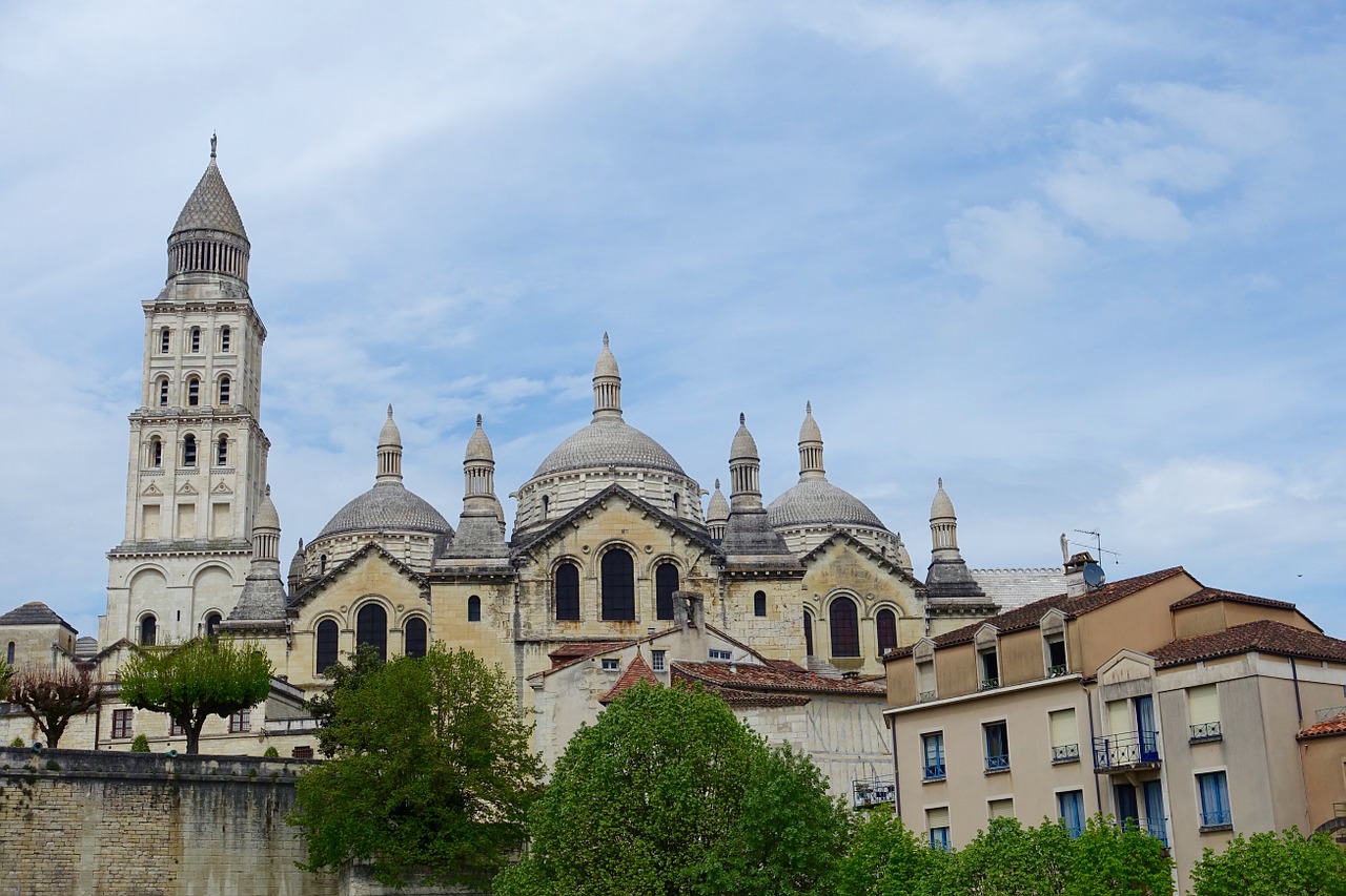 Katedra,  Perigueux,  St Front,  Istorinis,  Orientyras,  Architektūros Peizažai,  Viduramžių,  Kraštovaizdis,  Panorama,  Vaizdas