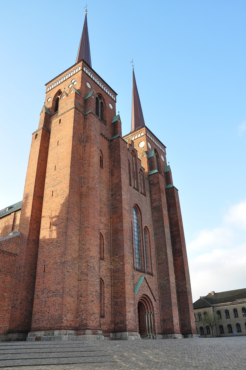 Katedra, Denmark, Roskilde, Bažnyčia, Pastatas, Orientyras, Europa, Architektūra, Religija, Skandinavija