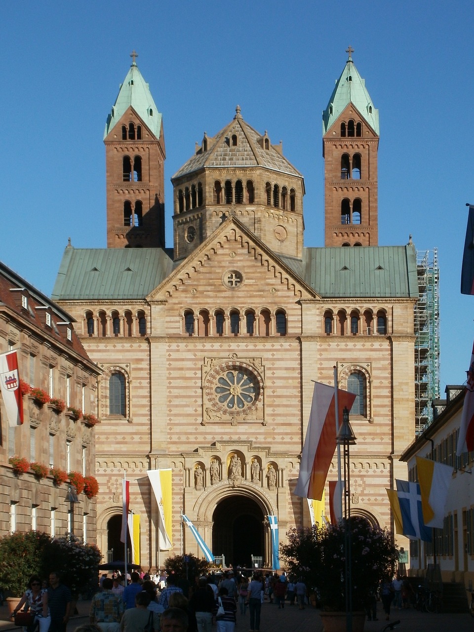 Katedra, Speyer, Fasadas, Dom, Architektūra, Orientyras, Bažnyčia, Pastatas, Europa, Senas
