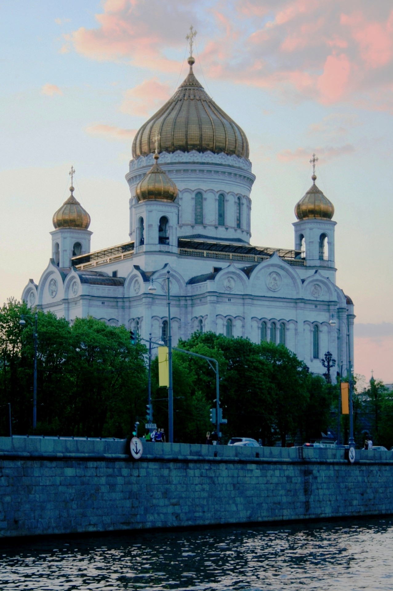 Religija,  Rusų & Nbsp,  Ortodoksų,  Bažnyčia,  Katedra,  Architektūra,  Balta,  Auksiniai & Nbsp,  Kupolai,  Upė