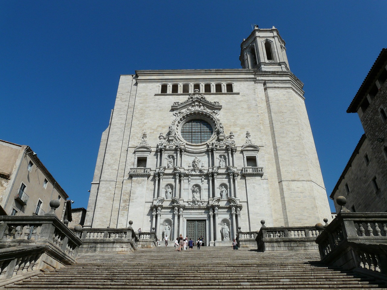 Santa Marijos Katedra, Santa Maria, Barokas, Katedra, Girona, Ispanija, Pastatas, Akmuo, Architektūra, Didelis