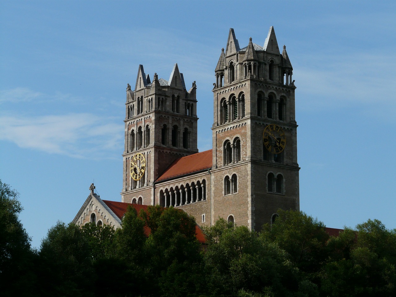 Katalikų Parapijos Bažnyčia, Bažnyčia, Parapijos Bažnyčia, St Maximilian, Munich, Heinrich Von Schmidt, Neo Romaniškas, Bažnyčios Šereliai, Bokštai, Nemokamos Nuotraukos